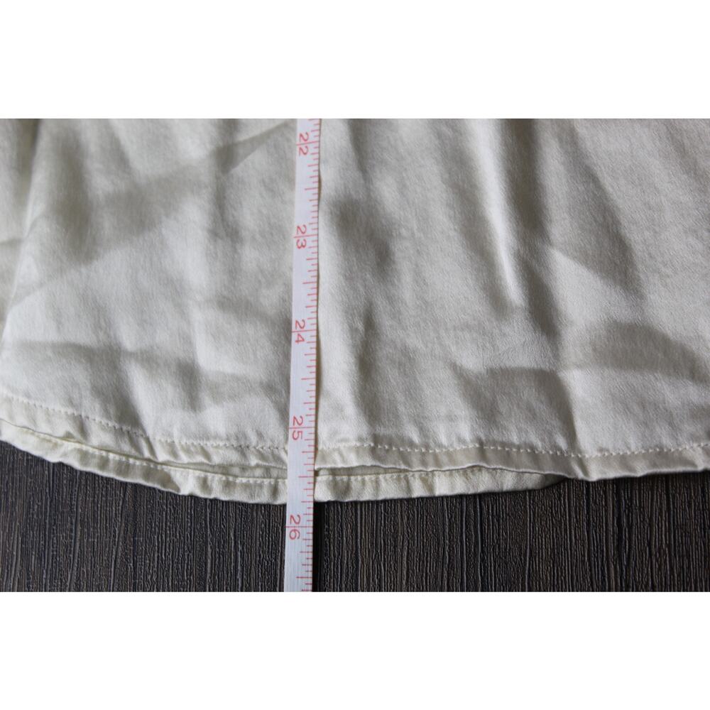 VTG 90s Lauren Ralph Lauren 100% Silk Blouse Button Up Shirt With Sash Scarf 16W - Picture 11 of 16